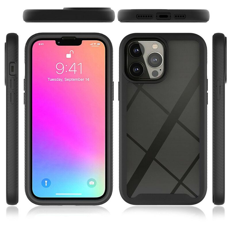 Hülle Für iPhone 13 Pro Max Silikonkanten Im Hybrid-design