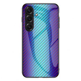 Hülle Für Samsung Galaxy S26 Plus Gehärtetes Glas Mit Carbonfaser-optik