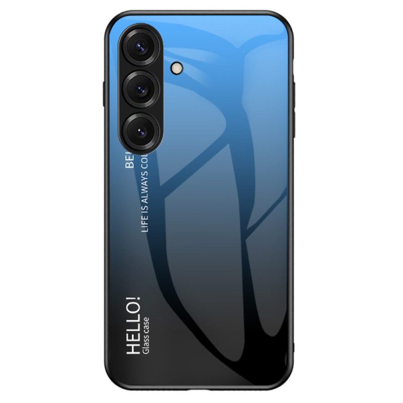 Hülle Für Samsung Galaxy S26 Plus Gehärtetes Glas „hallo“