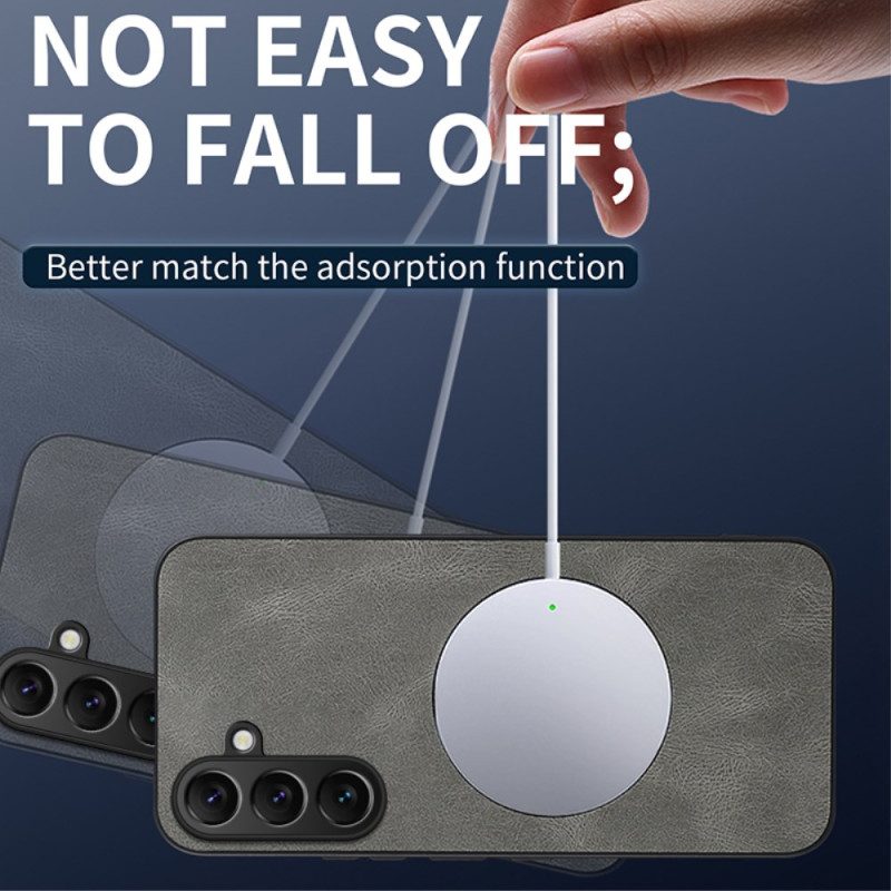 Hülle Samsung Galaxy S26 Plus Magnetische Lederoptik