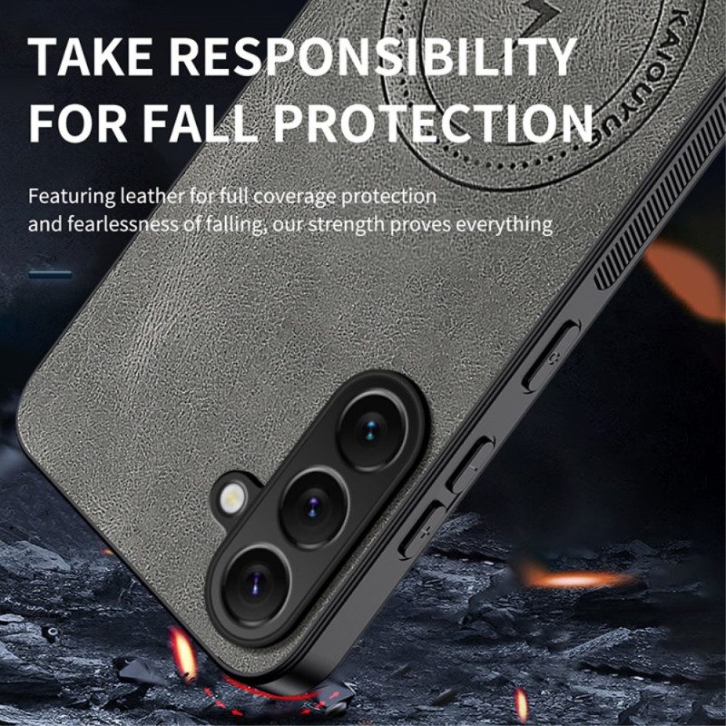 Hülle Samsung Galaxy S26 Plus Magnetische Lederoptik