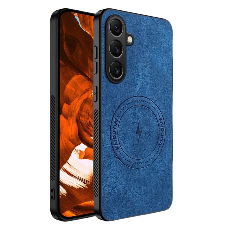 Hülle Samsung Galaxy S26 Plus Magnetisches Lederdesign