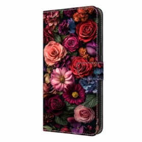 Lederhüllen Für Samsung Galaxy S26 Plus Blumenmuster