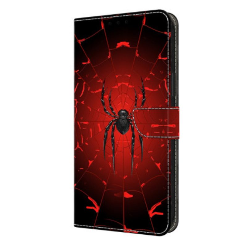 Lederhüllen Für Samsung Galaxy S26 Plus Schwarze Spinne