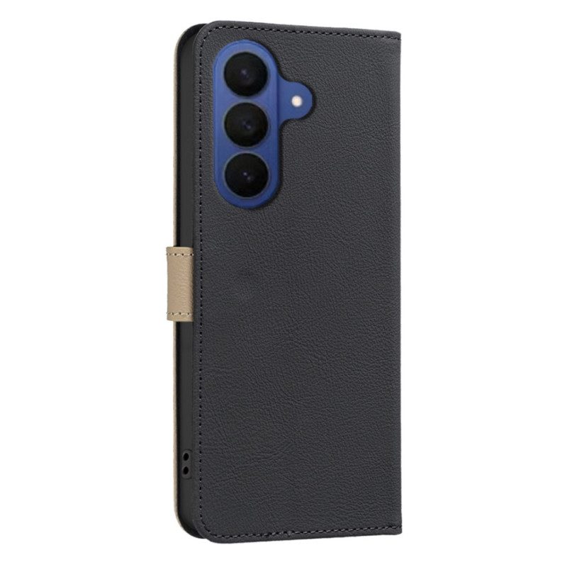 Lederhüllen Samsung Galaxy S26 Plus Blumen-binfen-farbe