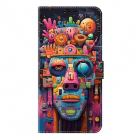 Lederhüllen Samsung Galaxy S26 Plus Graffiti-porträt