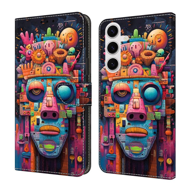 Lederhüllen Samsung Galaxy S26 Plus Graffiti-porträt