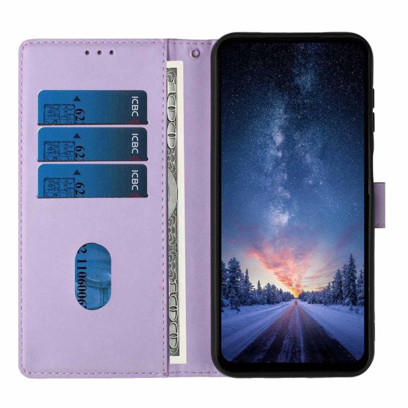 Lederhüllen Samsung Galaxy S26 Plus Handyhülle Baum- Und Katzenmuster