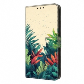 Lederhüllen Samsung Galaxy S26 Plus Handyhülle Blätter