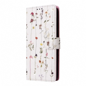 Lederhüllen Samsung Galaxy S26 Plus Handyhülle Blumenmuster
