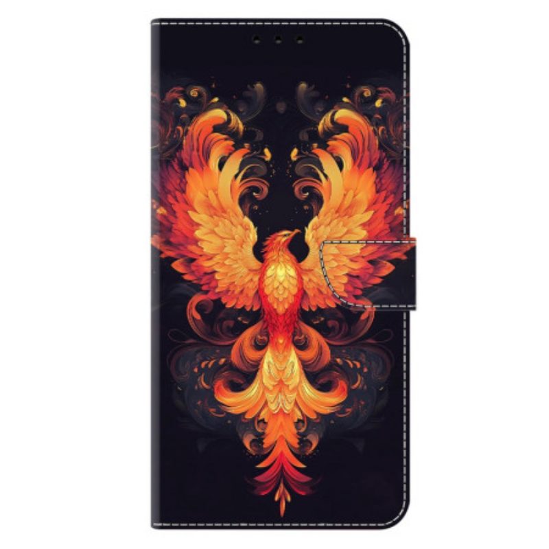 Lederhüllen Samsung Galaxy S26 Plus Handyhülle Flammenvogel