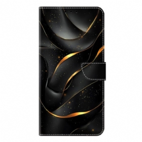 Lederhüllen Samsung Galaxy S26 Plus Handyhülle Goldenes Band