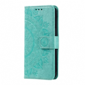 Lederhüllen Samsung Galaxy S26 Plus Handyhülle Mandala-sonne