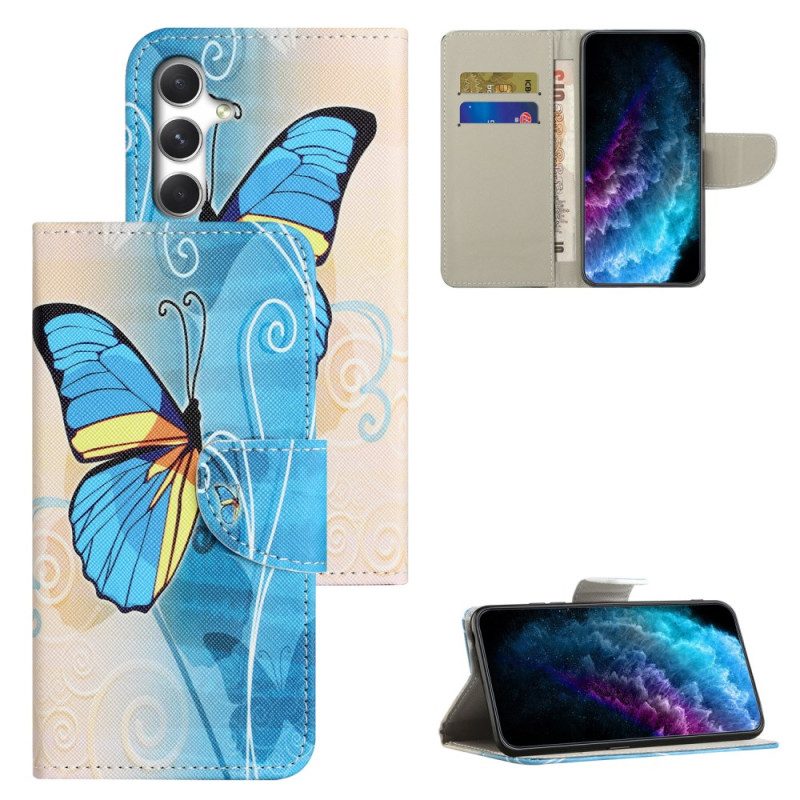 Lederhüllen Samsung Galaxy S26 Plus Handyhülle Schmetterling