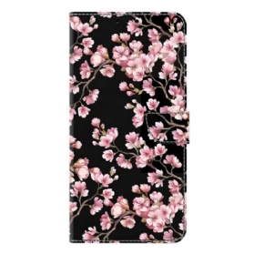 Lederhüllen Samsung Galaxy S26 Plus Pfirsichblüten