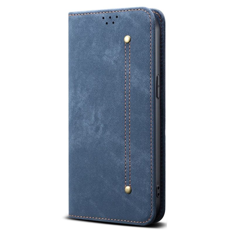Flip Case Für Xiaomi 15t Denim-stoff