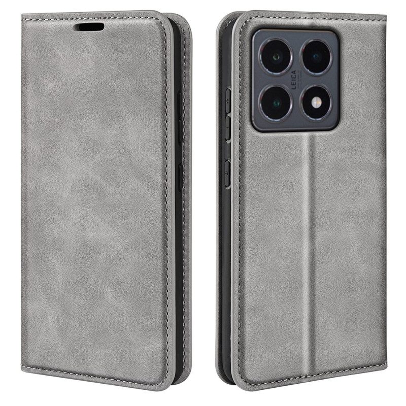 Flip Case Für Xiaomi 15t Lederoptik