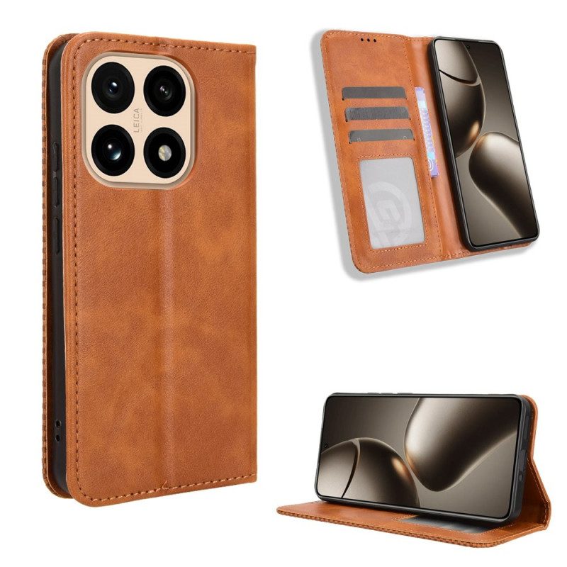 Flip Case Xiaomi 15t Handyhülle Vintage-besatz