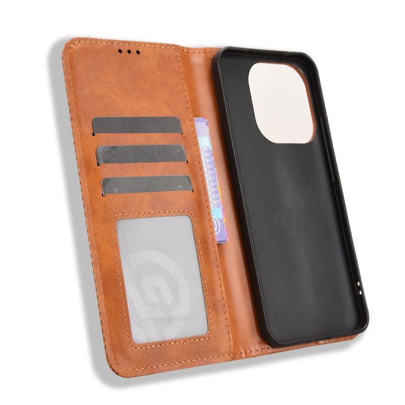 Flip Case Xiaomi 15t Handyhülle Vintage-besatz