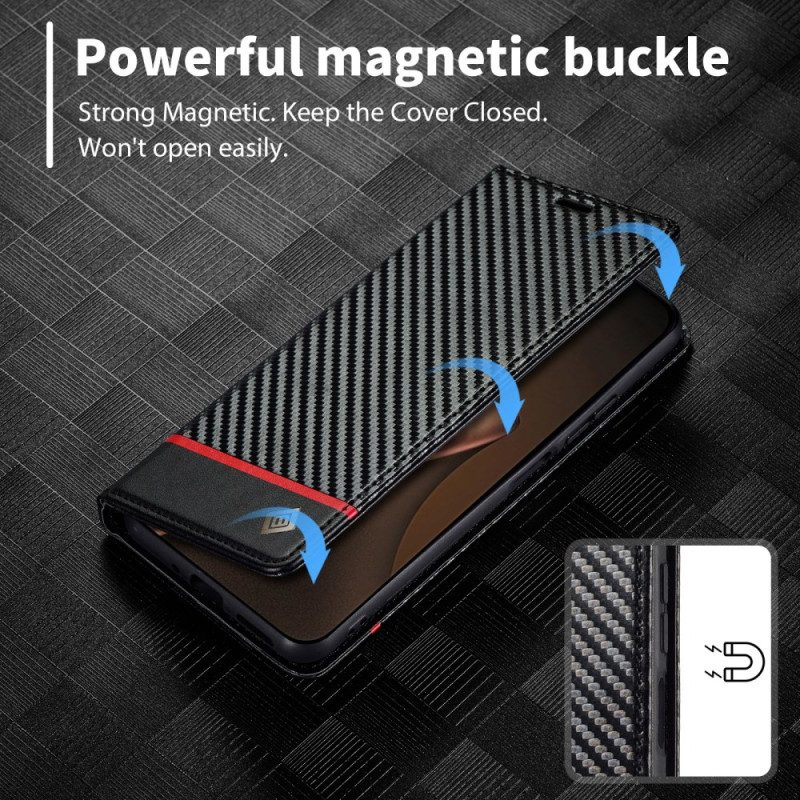 Flip Case Xiaomi 15t Kohlefaser