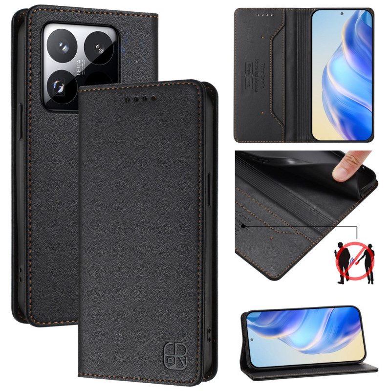 Flip Case Xiaomi 15t Rfid-geldbörse