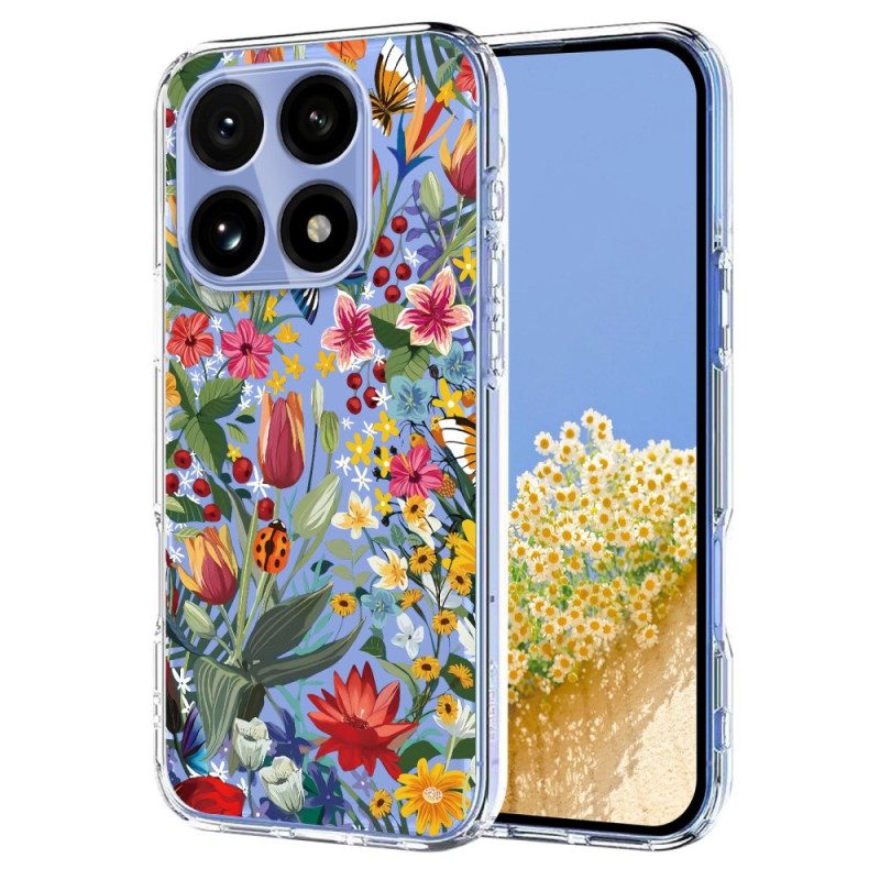 Hülle Für Xiaomi 15t Transparentes Blumenmuster