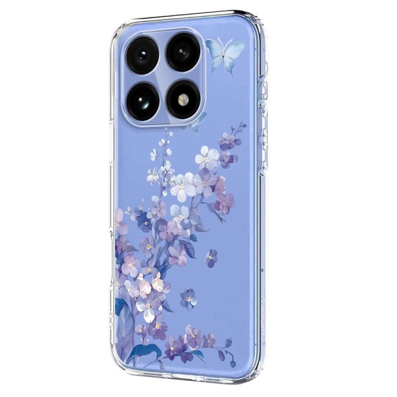 Hülle Für Xiaomi 15t Transparentes Blumenmuster
