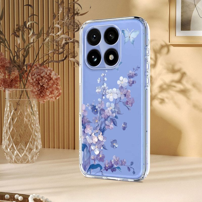 Hülle Für Xiaomi 15t Transparentes Blumenmuster