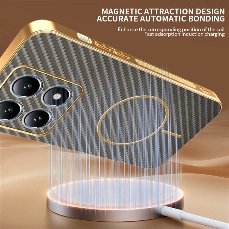 Hülle Xiaomi 15t Carbonfaser-textur