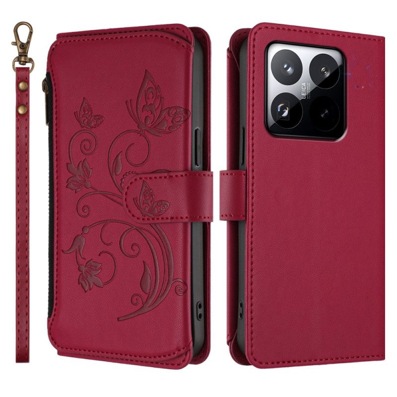 Lederhüllen Für Xiaomi 15t 6 Rfid-kartenhalter Und Lanyard