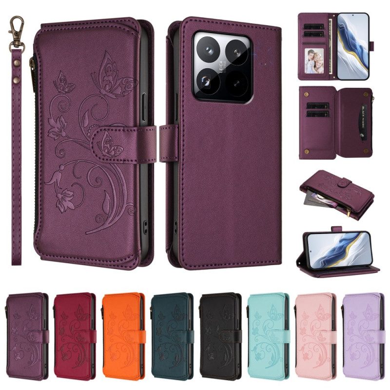 Lederhüllen Für Xiaomi 15t 6 Rfid-kartenhalter Und Lanyard