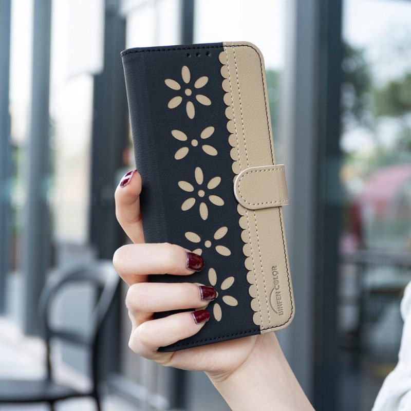 Lederhüllen Für Xiaomi 15t Blumenmuster (binfen Color)