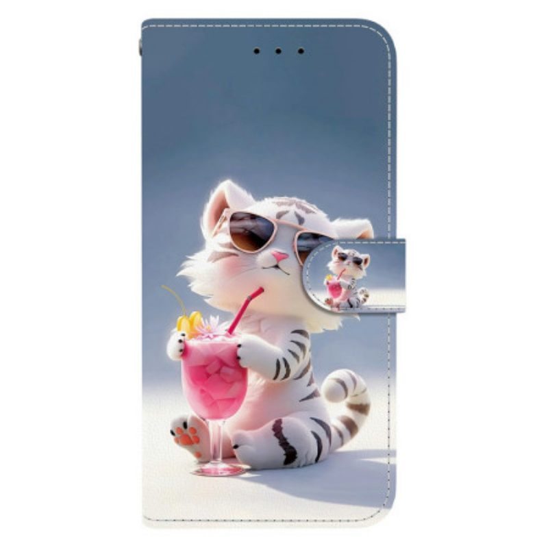 Lederhüllen Für Xiaomi 15t Kleiner Tiger