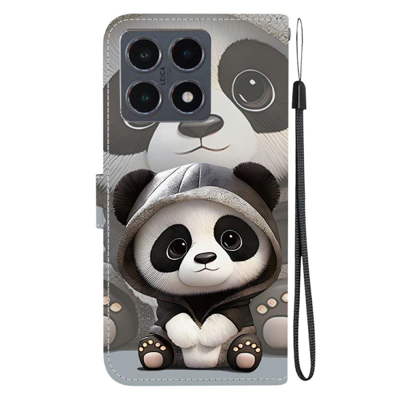 Lederhüllen Für Xiaomi 15t Niedlicher Panda