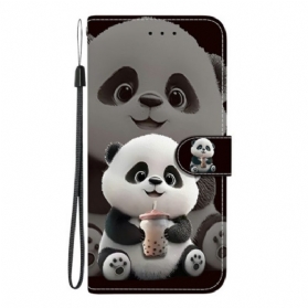 Lederhüllen Für Xiaomi 15t Panda-muster
