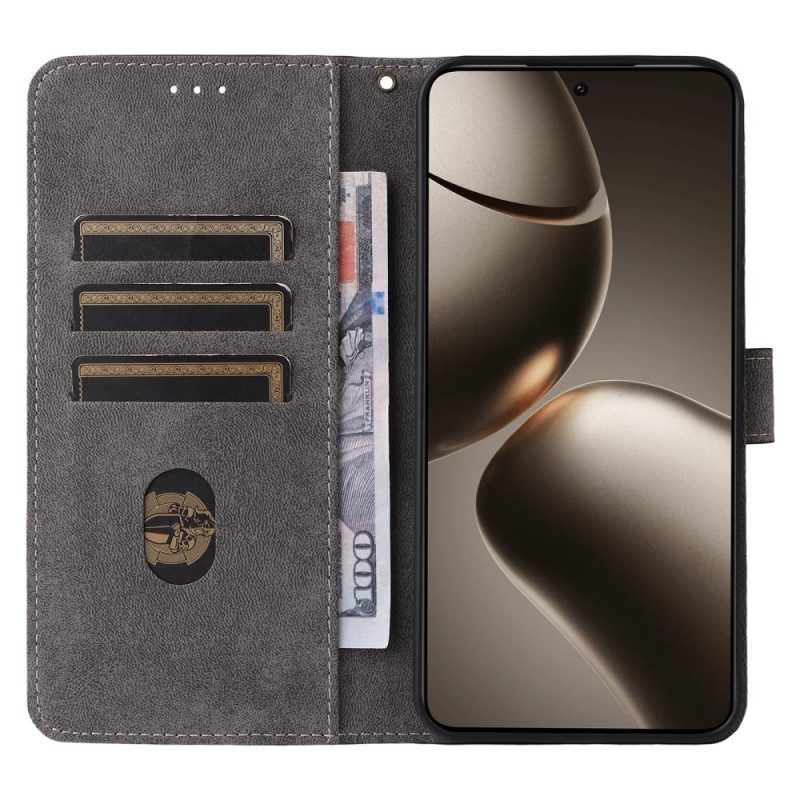 Lederhüllen Für Xiaomi 15t Rfid-schutz Wildlederoptik