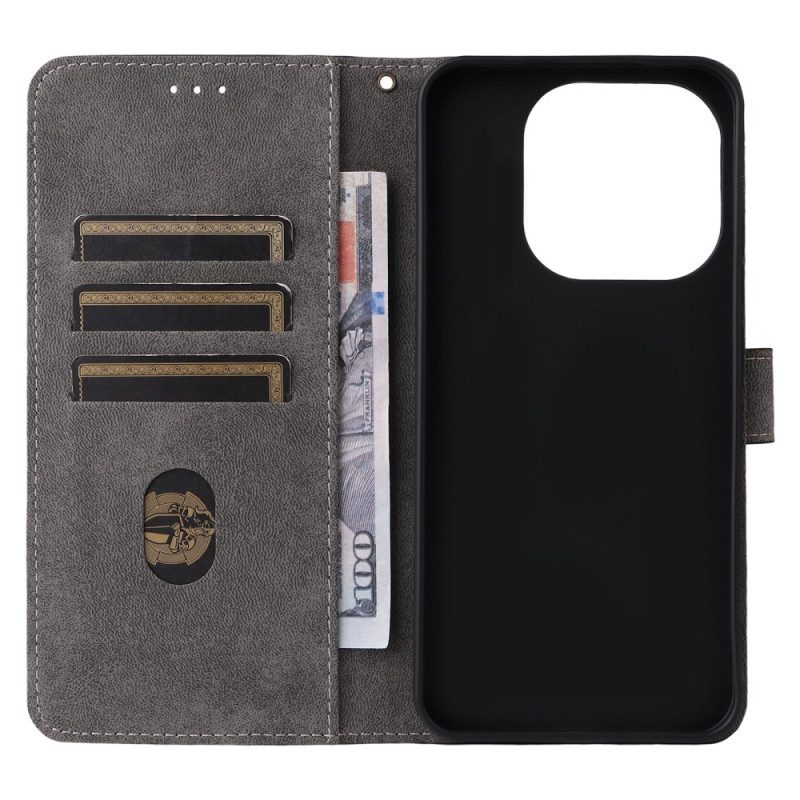 Lederhüllen Für Xiaomi 15t Rfid-schutz Wildlederoptik