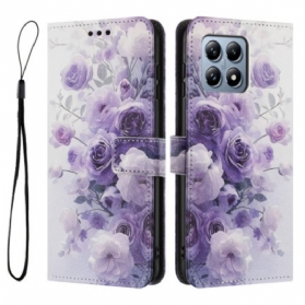 Lederhüllen Für Xiaomi 15t Rosen Und Veilchen