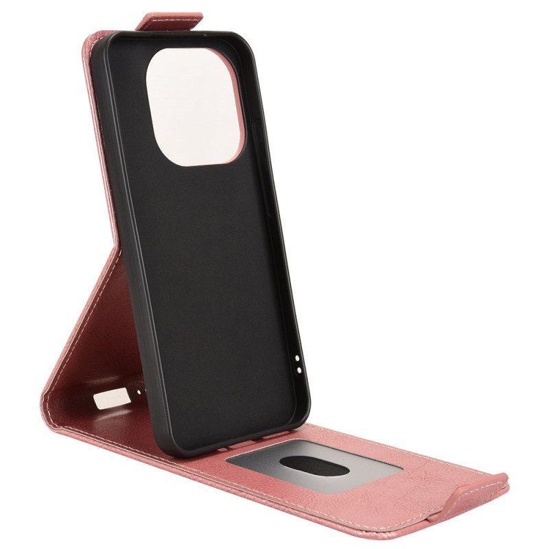 Lederhüllen Für Xiaomi 15t Vertikales Klappdesign