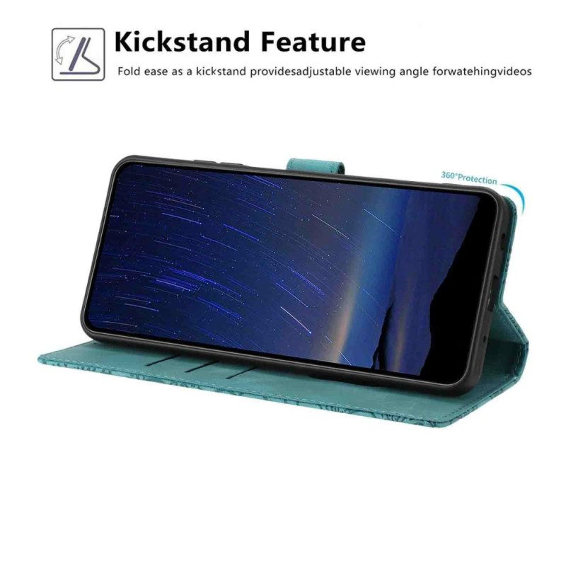 Lederhüllen Xiaomi 15t Blumengravur