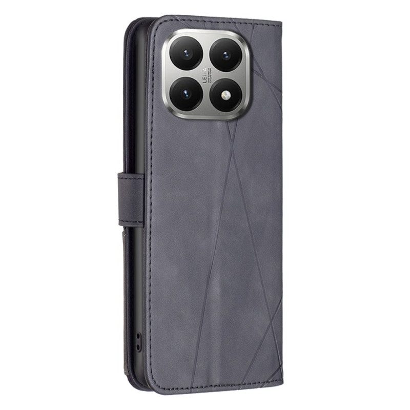 Lederhüllen Xiaomi 15t Geometrisches Muster (binfen Color)