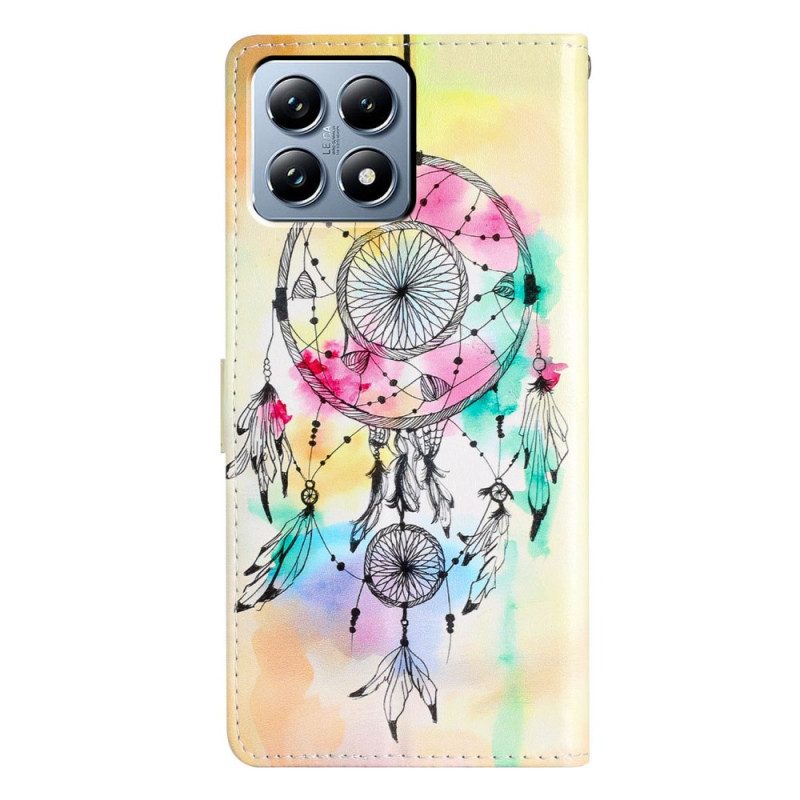 Lederhüllen Xiaomi 15t Handyhülle Aquarell-traumfänger