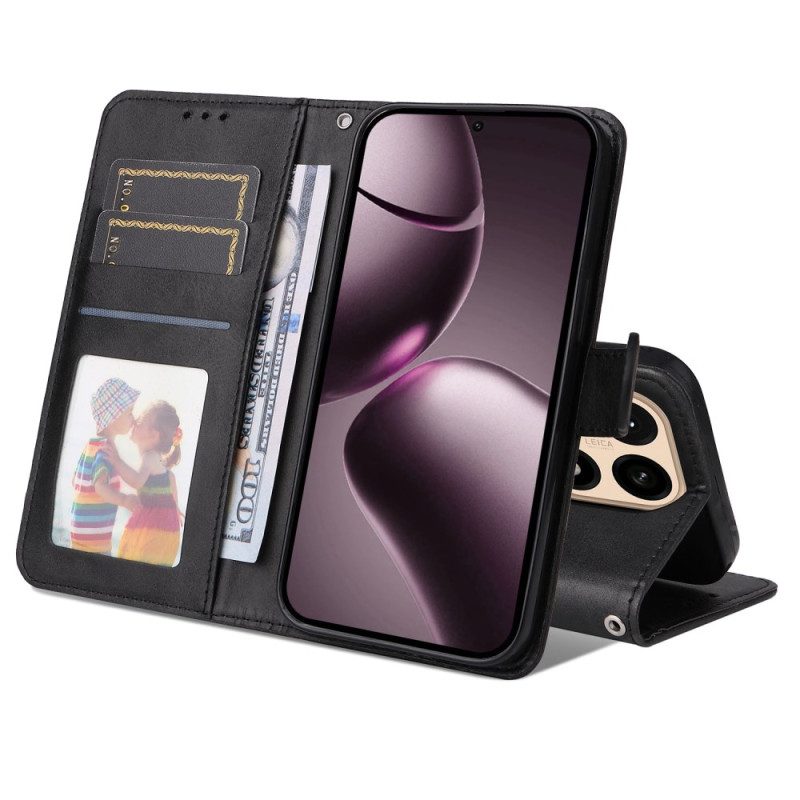 Lederhüllen Xiaomi 15t Handyhülle Glattes Kunstleder