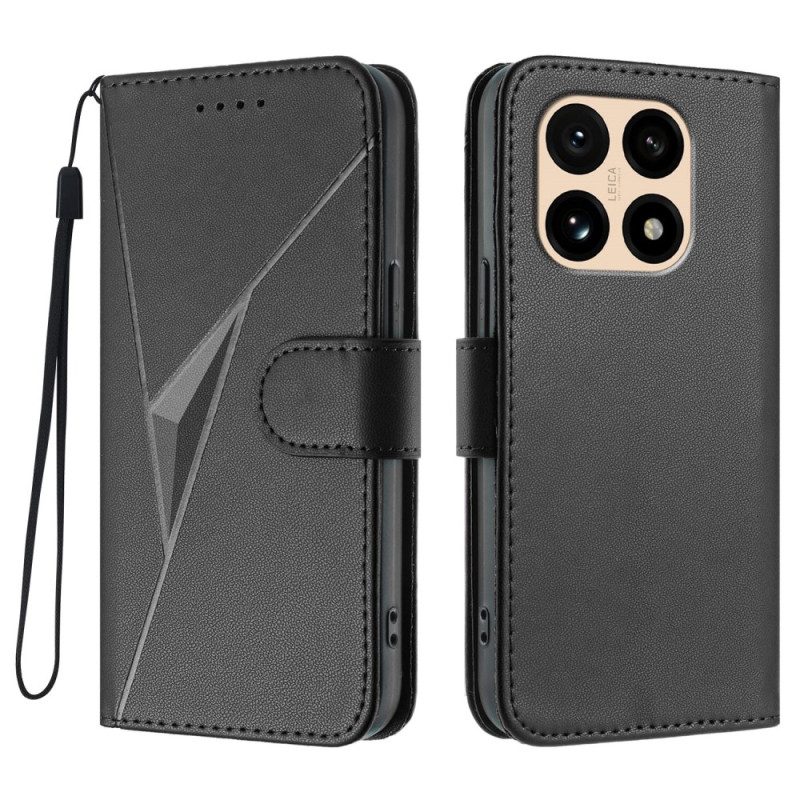 Lederhüllen Xiaomi 15t Handyhülle Künstlerisches Muster