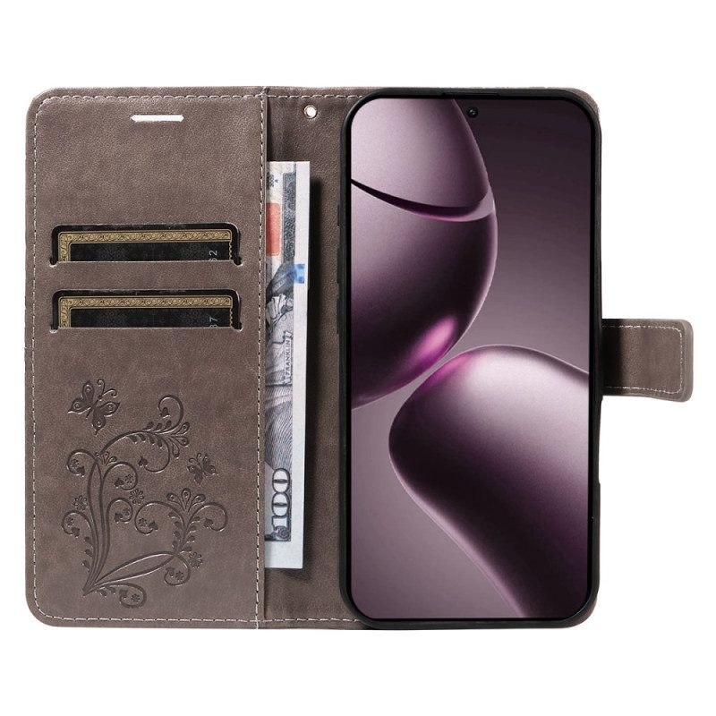 Lederhüllen Xiaomi 15t Handyhülle Riesige Schmetterlinge