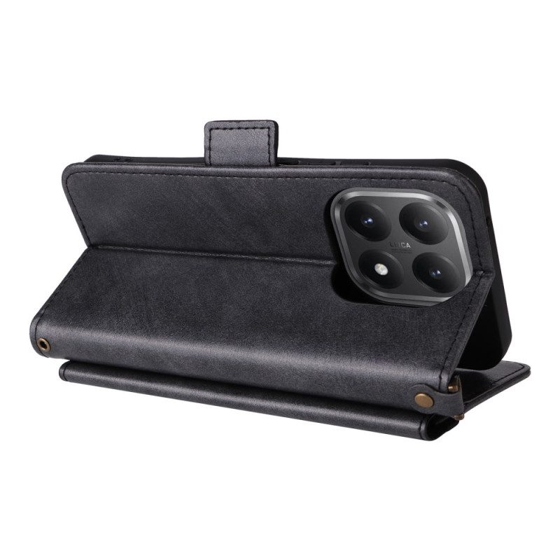 Lederhüllen Xiaomi 15t Handyhülle Vintage Mit Schulterriemen