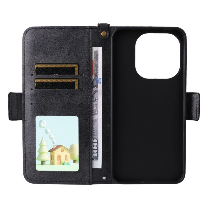 Lederhüllen Xiaomi 15t Handyhülle Vintage Mit Schulterriemen