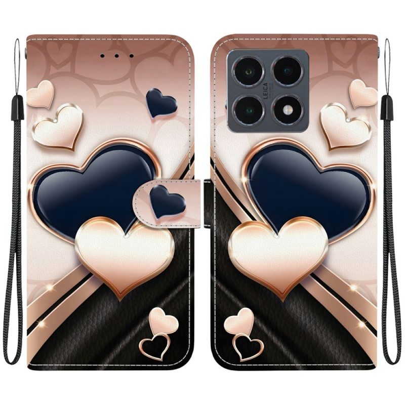 Lederhüllen Xiaomi 15t Herzen
