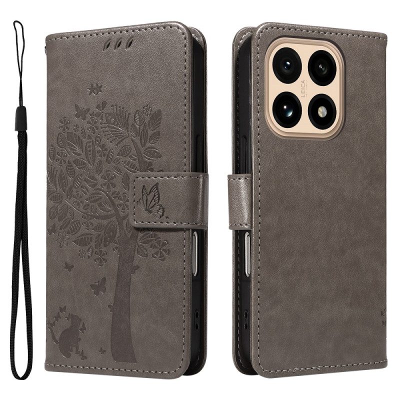 Lederhüllen Xiaomi 15t Katze Und Baum