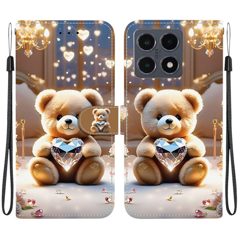Lederhüllen Xiaomi 15t Teddybär-liebe